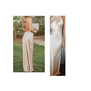 Show-me-your-mumu Women's Cream and White Dress